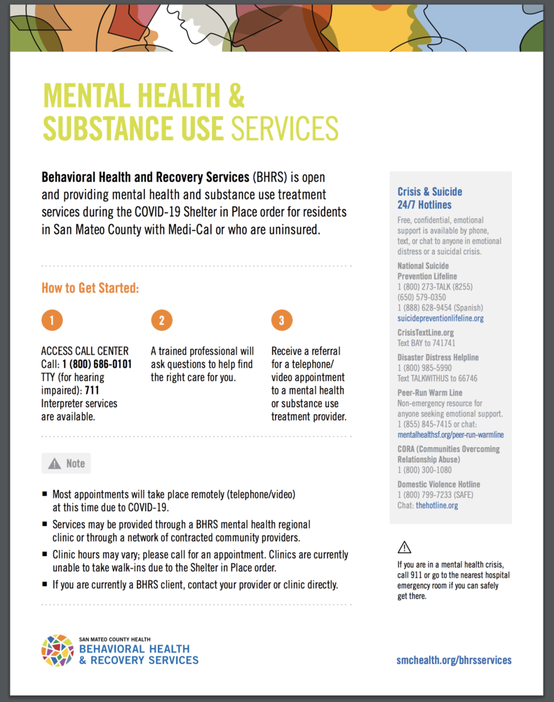 Mental Health & Substance Use Services